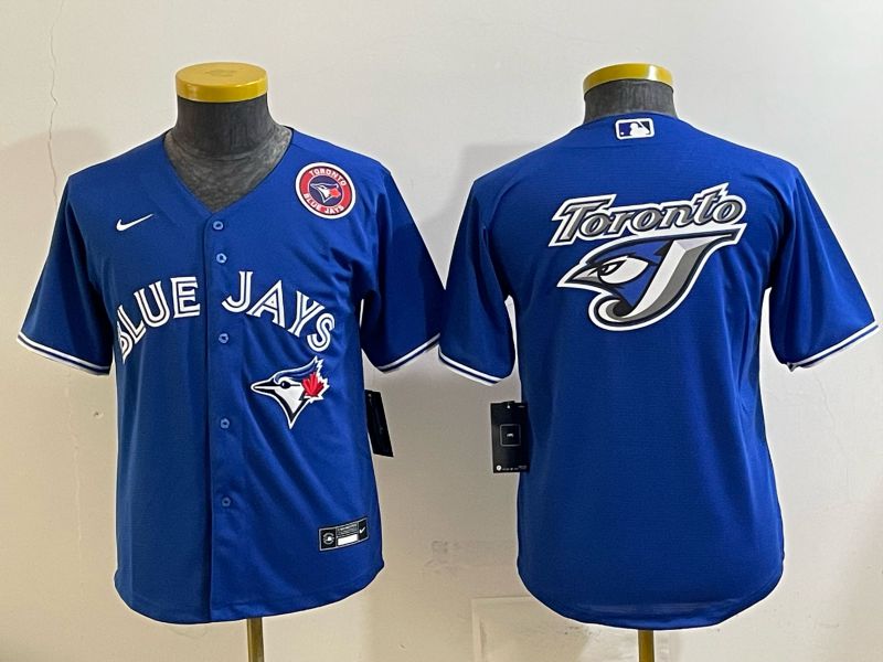 Youth 2025 Nike Toronto Blue Jays Blank blue Game MLB Jersey 015->youth mlb jersey->Youth Jersey